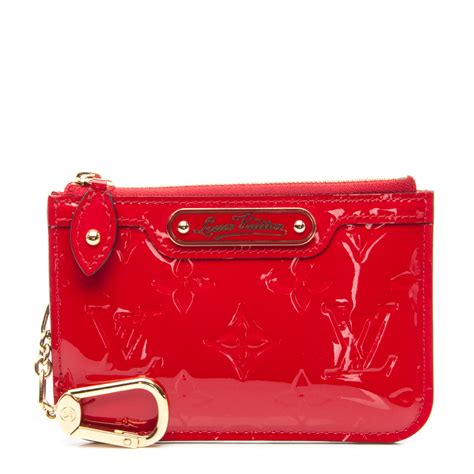 louis vuitton key pouch in cherry monogram vernis|louis vuitton key pouch wallet.